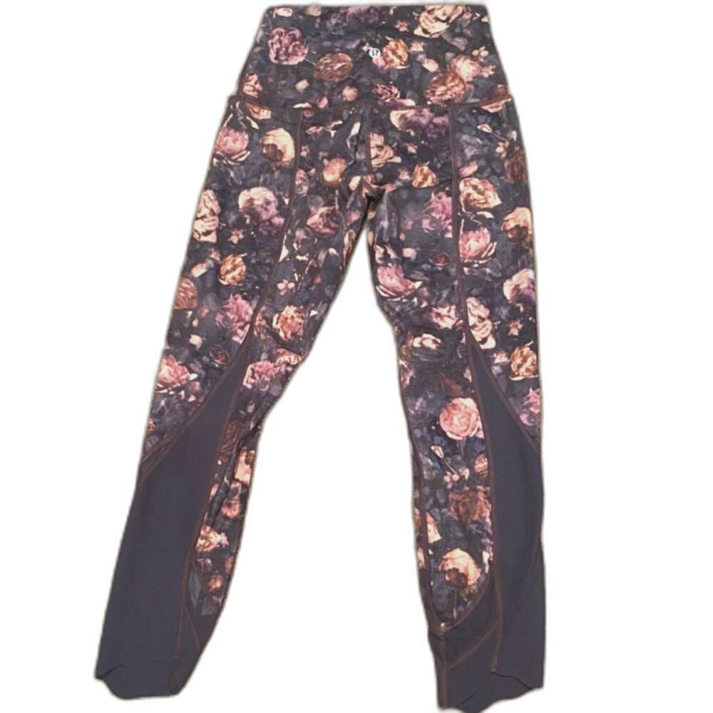 RARE Lululemon Wunder Under Crop Scallop Size 4 Frosted Rose EUC Special Edition - Picture 6 of 7